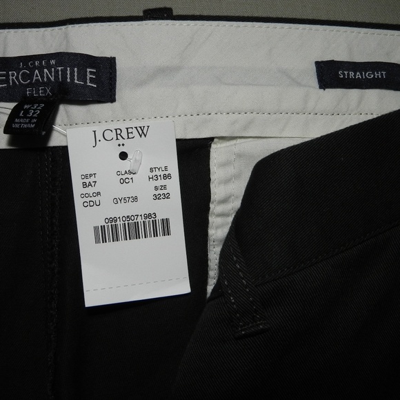 NWT Flex chino straight-fit 32x32 CHARCOAL DUST - Picture 3 of 7